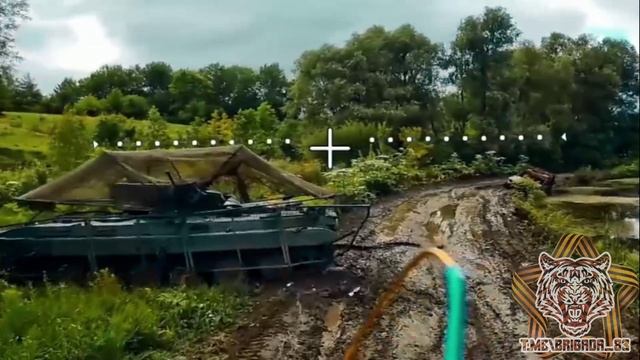Сумская область. 
Дроноводы из отряда БпЛА "Тигры" Уссурийской бригады успешно поразили оптоволоконн
