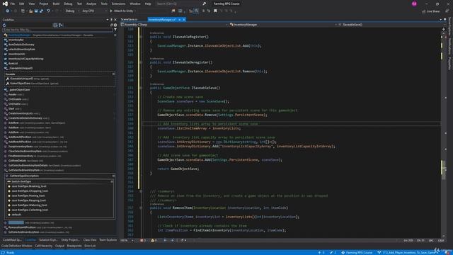 76 - Add Player Inventory To Save Game - Unity 2D Game Developer Course Farming RPG
