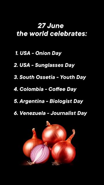 27 June the world celebrates #holiday #happy #popular #june