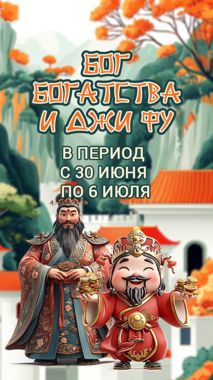 Джи Фу и Бог богатства с 30 июня по 6 июля.