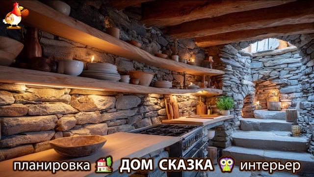 Сказочный дом мечты – 3D идея для вдохновения с планировкой и интерьером 🏡🏚️🏠 вариант (161)