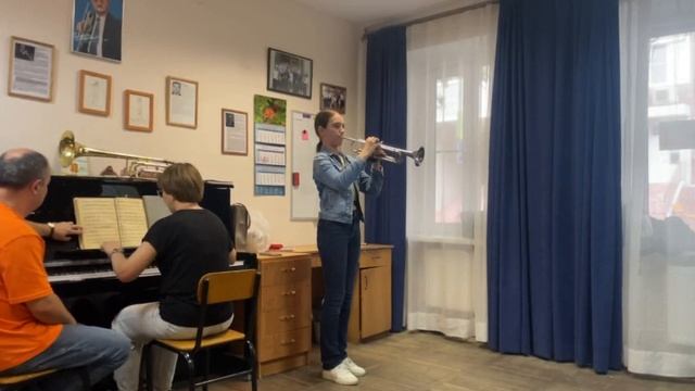 В. Щёлоков "Проводы в лагерь" Жеребцова Екатерина, труба