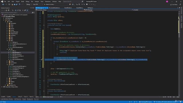 90 - Move NPC Butch Between Scenes - Unity 2D Game Developer Course Farming RPG