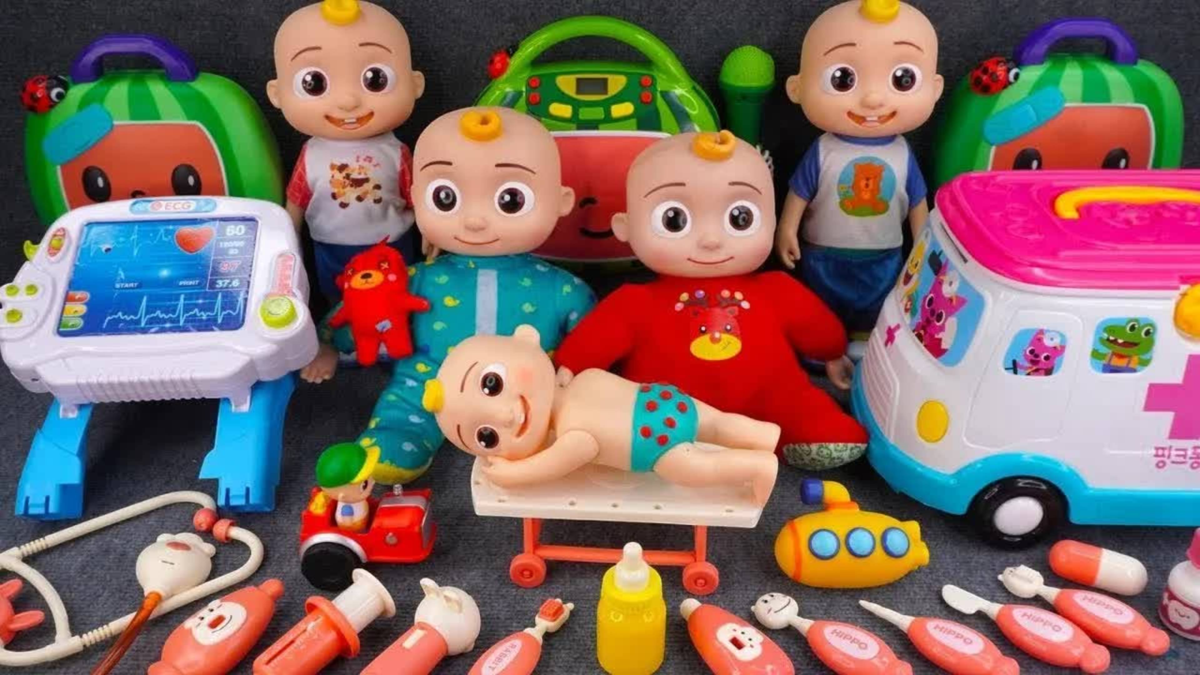 Залипательное видео. Мультфильм для детей и малышей. Игрушки куклы