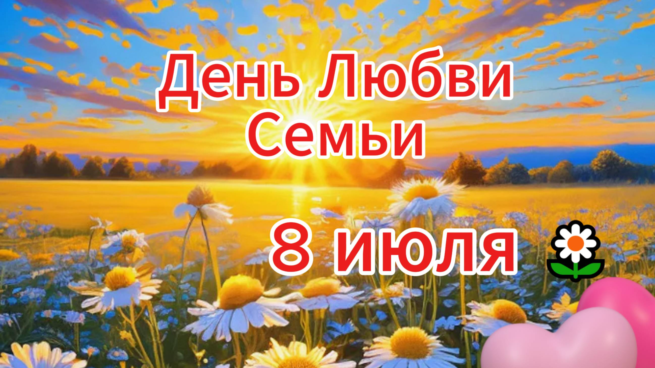 День Любви Семьи и Верности 8 июля 🌼