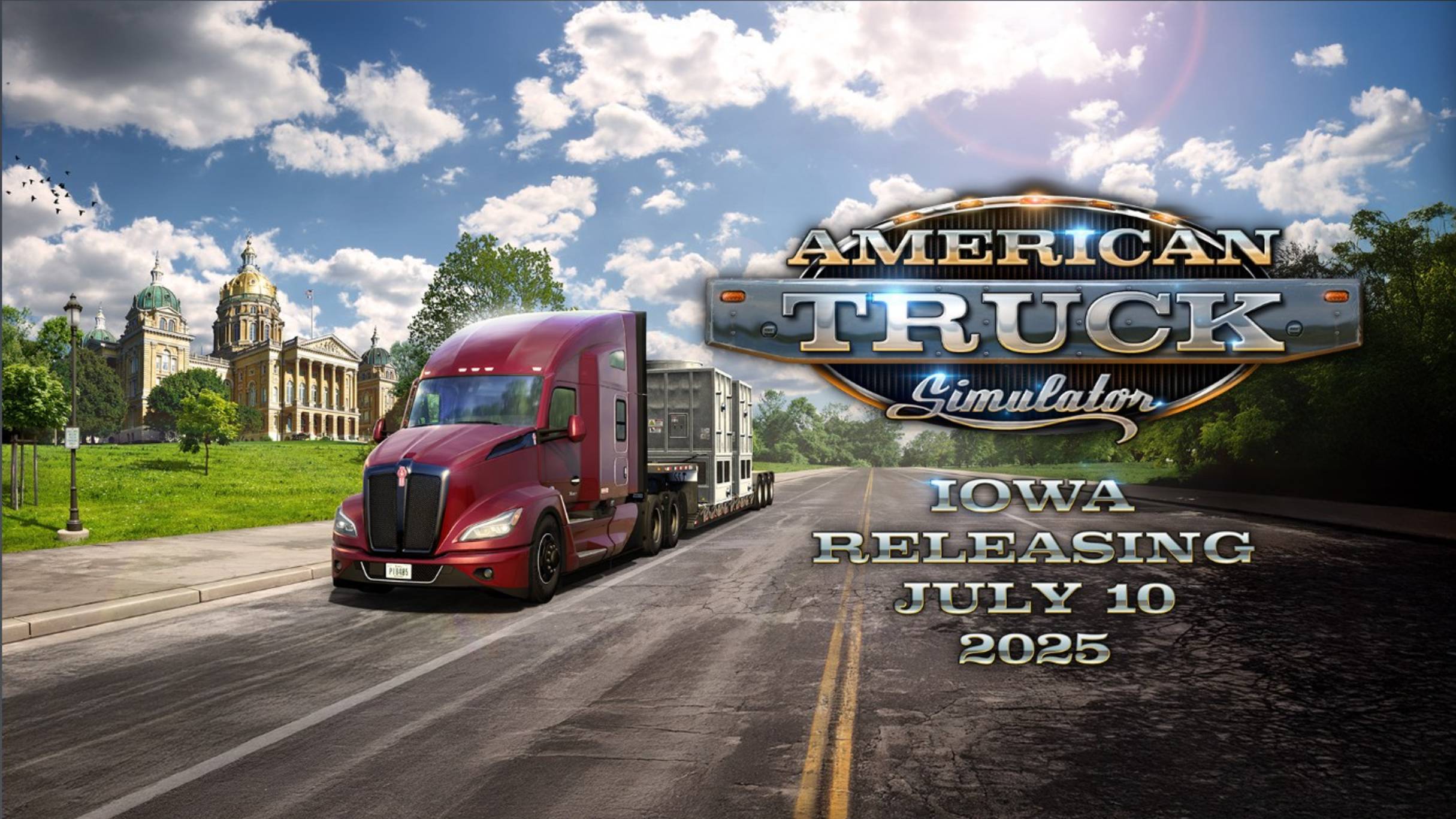 American Truck Simulator. Вечерний выезд