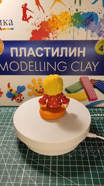 домовёнок Кузя из пластилина.