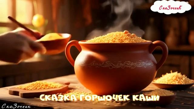 Сказка Горшочек каши мультфильм |АудиоСказка|Братья Гримм|народные|детские|рассказ|мультфильм|