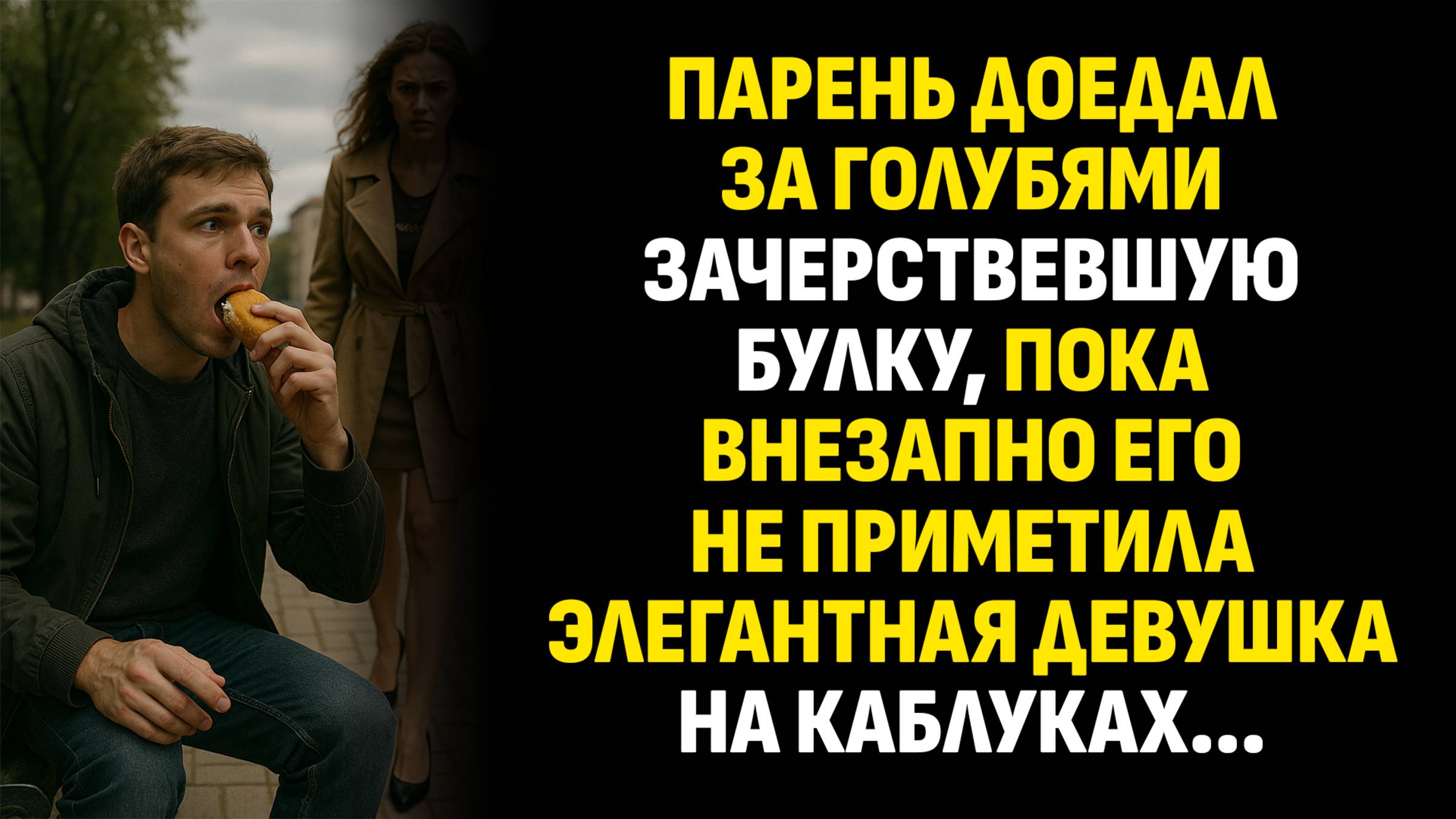Жизненные истории. Парень доедал за голубями зачерствевшую булку, пока... Слушать аудиорассказ