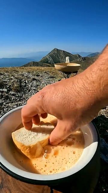 Лёгкий перекус в горах️ #cookingnature #cookingvideo