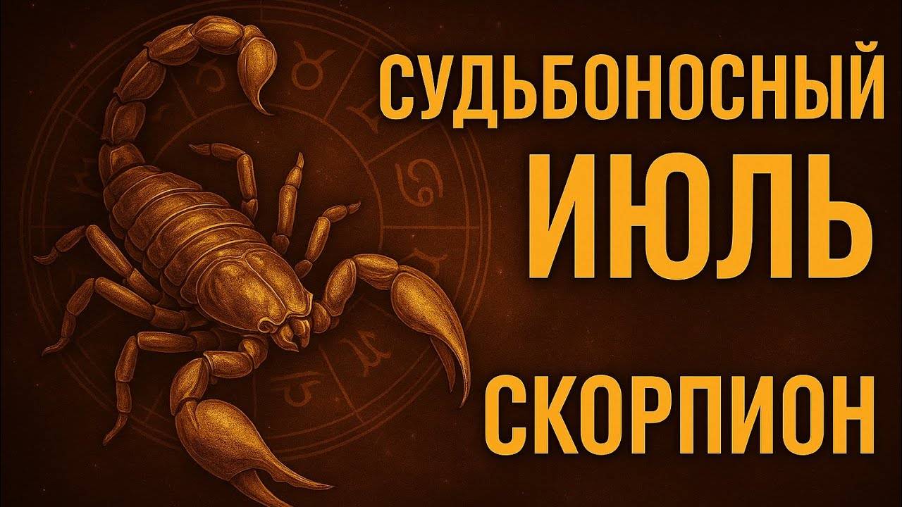 Скорпион. Точный гороскоп на весь июль — судьбоносный месяц. Гороскоп на сегодня.