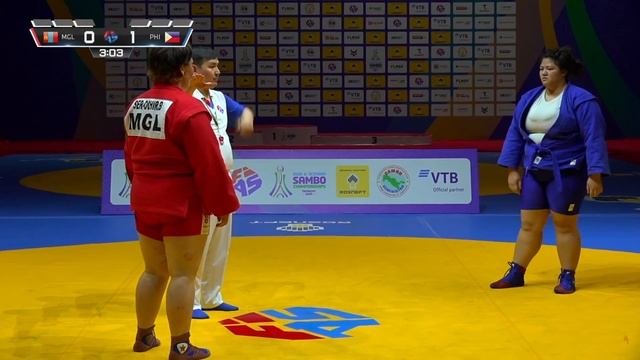 SER OCHIR (MGL) vs SY (PHI). Asia & Oceania SAMBO Championships 2025