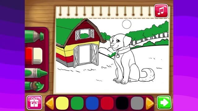 Увлекательная игра для детей. Раскраска.