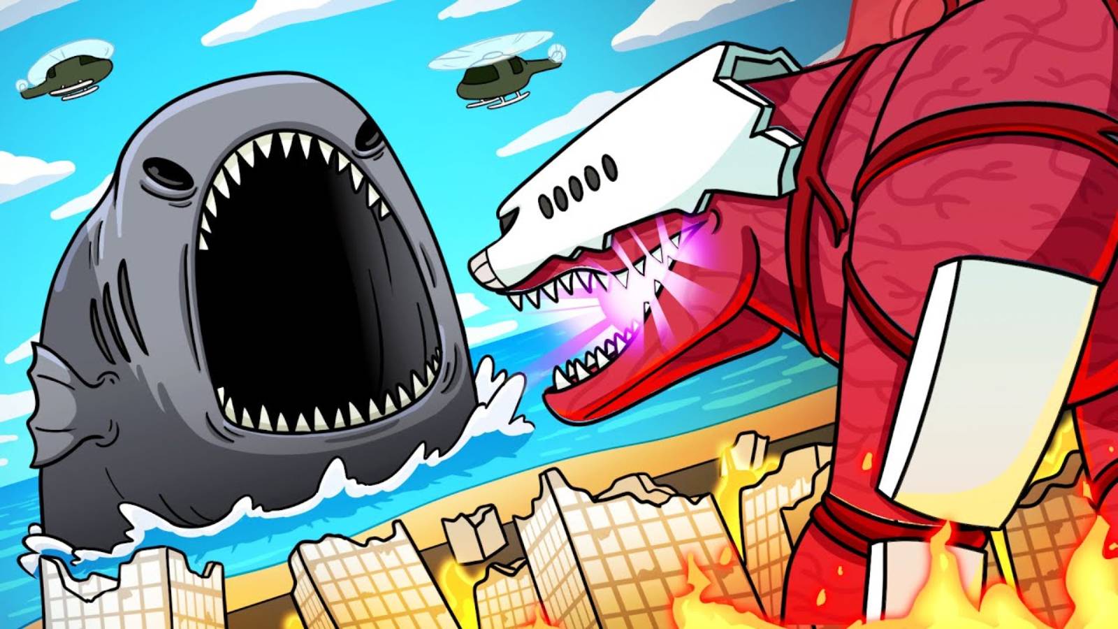 BLOOP против INFECTED SKY Анимация Мультик