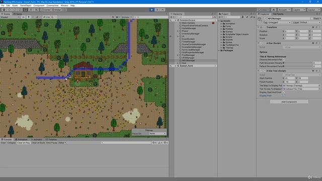 87 - Priority Paths And Obstacles - Unity 2D Game Developer Course Farming RPG