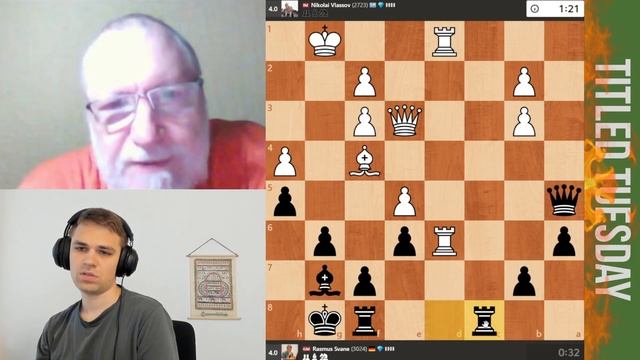 ПОВОД ДЛЯ НЕОСТОРОЖНОГО ОПТИМИЗМА! // IM НИКОЛАЙ ВЛАСОВ vs GM RASMUS SVANE #chess #шахматы