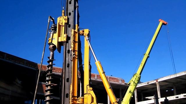 Шнек CFA от Анкер-Гео. Проведение испытаний только что изготовленного шнека.