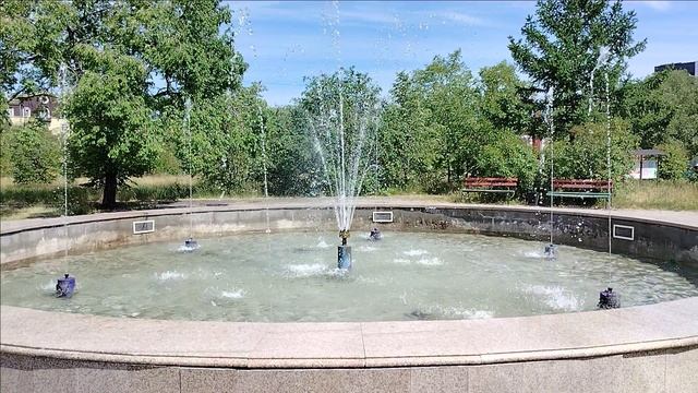 Черногорск. Первый фонтан в парке " Виктория- Победа"