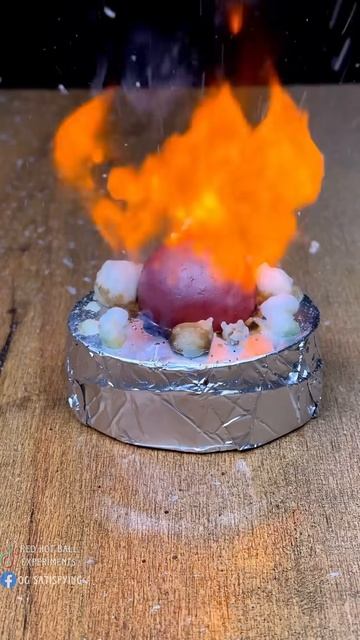 Soap or Butter vs Red Hot Ball 😱 Can you guess final ？ #satisfying #asmrsounds #experiment