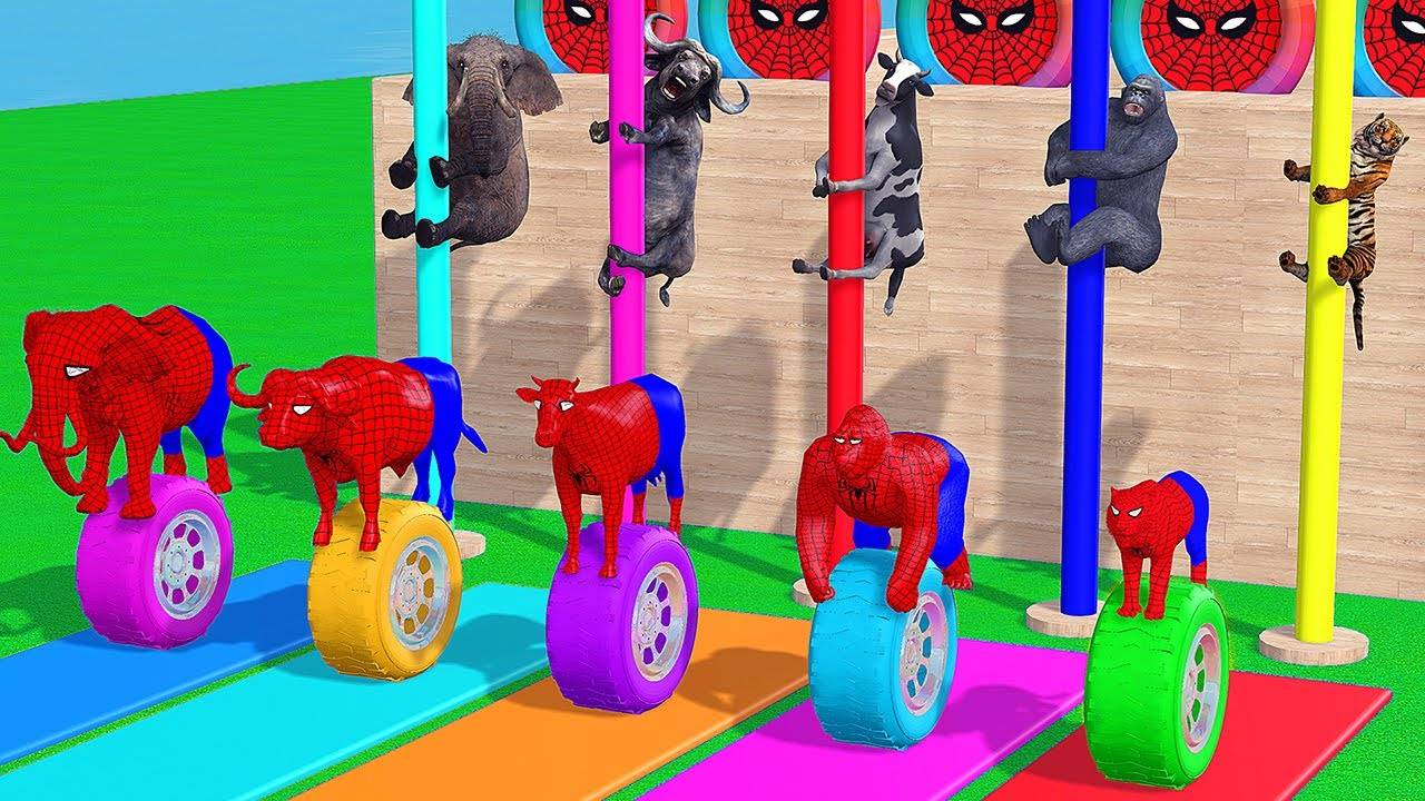 ИГРЫ С ДИКИМИ ЖИВОТНЫМИ | Слон, горилла, тигр, буйвол