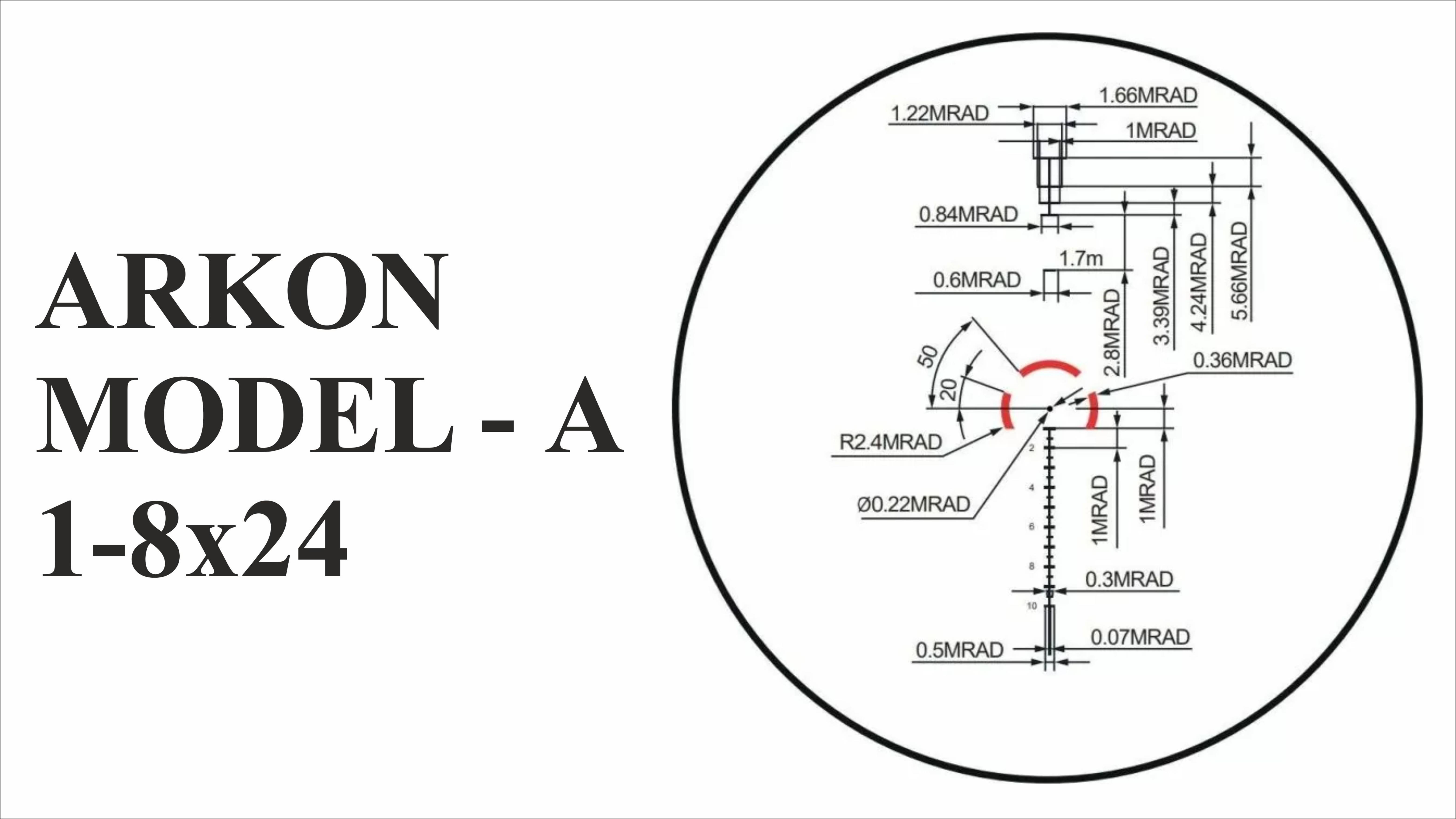 Обзор оптического прицела ARKON MODEL "А" 1-8х24