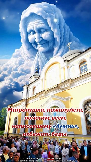 Святая Матушка Матрона! Храни мою семью и помогай моим детям!🙏🙏🙏