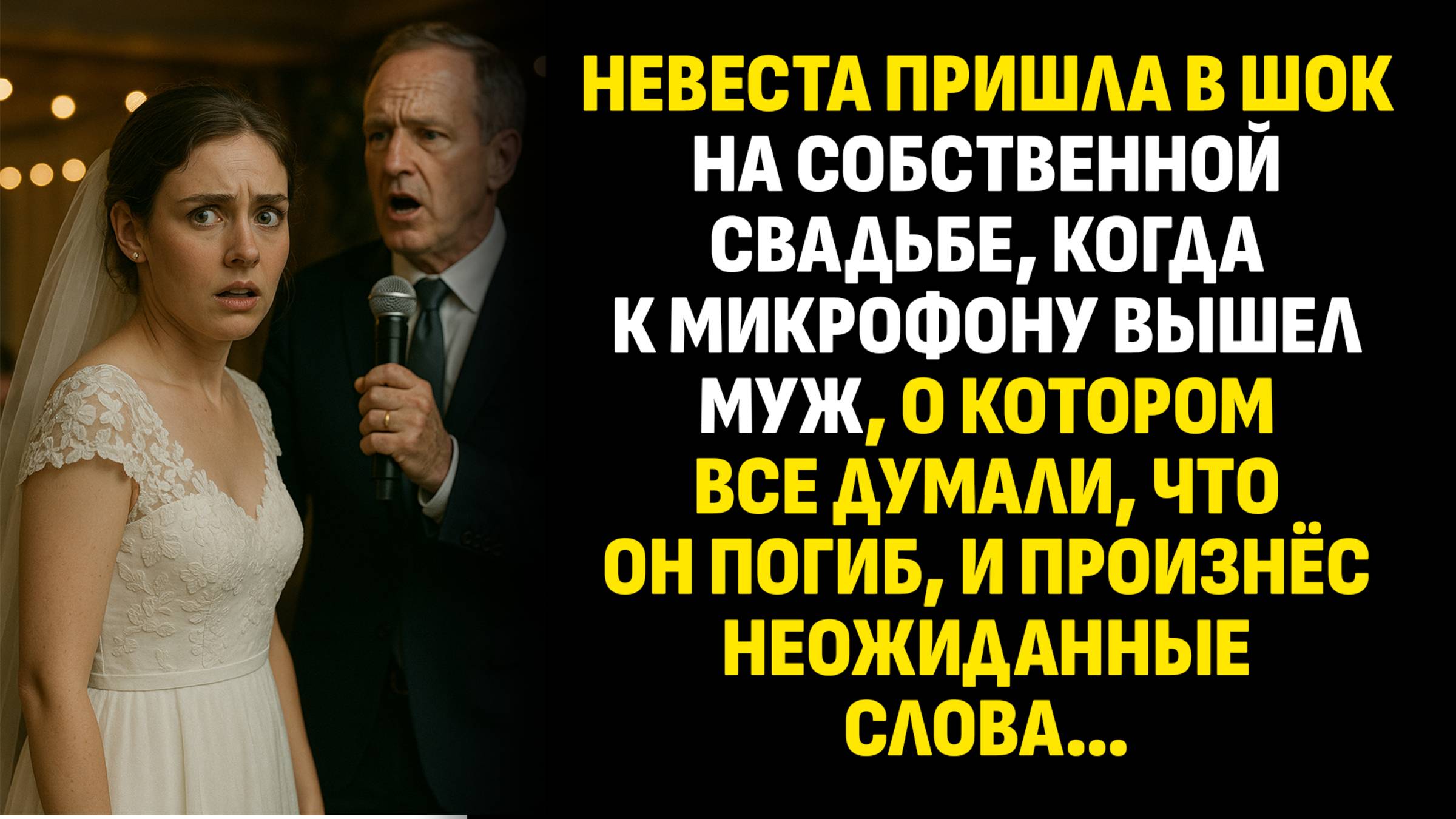 Жизненные истории. Невеста пришла в шок на собственной свадьбе, когда... Слушать аудиорассказ