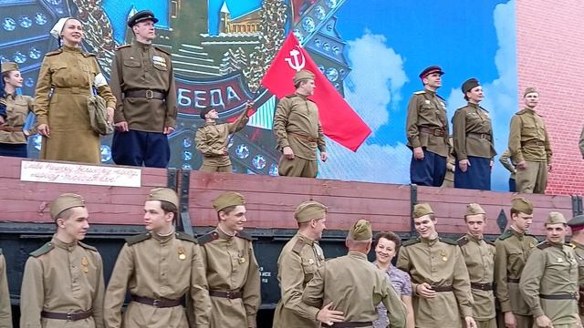 Красная площадь Москва.Иммерсивные представления к 80-й годовщине Парада Победы 24 июня 1945 года