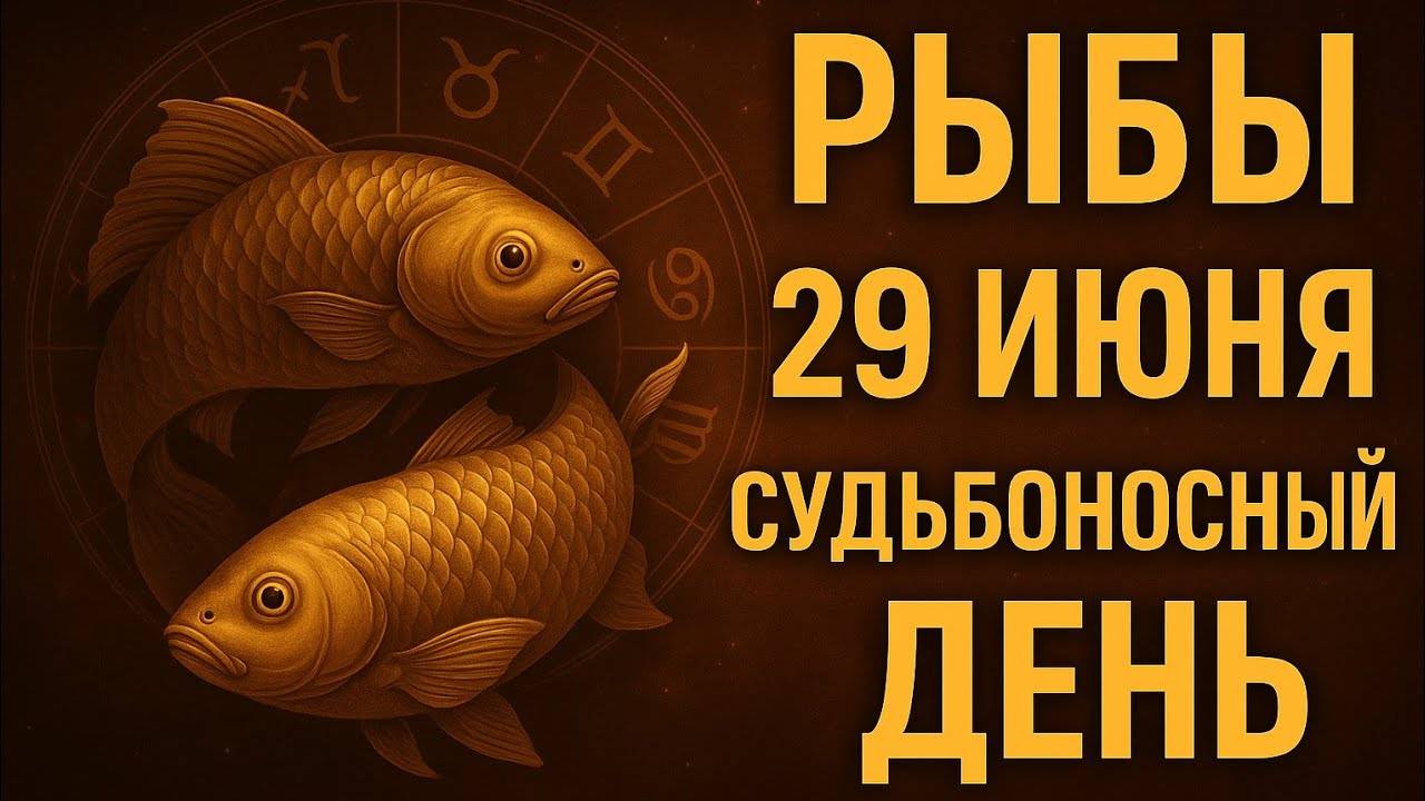 Рыбы. 29 июня. Вы не сошли с ума — вы чувствуете то, что скрыто. Гороскоп на сегодня