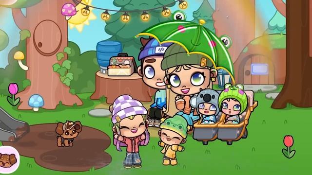 MilaGameДОЖДЛИВАЯ ПОГОДА ☂🌂В AVATAR WORLD - ПРОГУЛКА ПОД ЗОНТОМ ИСТОРИЯ 💕 РУТИНА СЕМЬИ - ОБНОВЛЕНИ