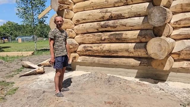 Хутор у Юры. В лесу на хуторе будет настоящая лесная баня из сруба. Каким будет наш новый объект_