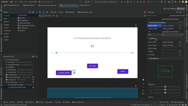 Курс по созданию Android приложения (Eng) 03 Add Other Game Controls