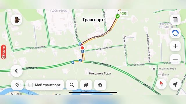 Николина Гора Проблемный светофор и поворот
