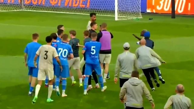 Драка в товарищеском матче «Краснодар» — «Динамо» Мх