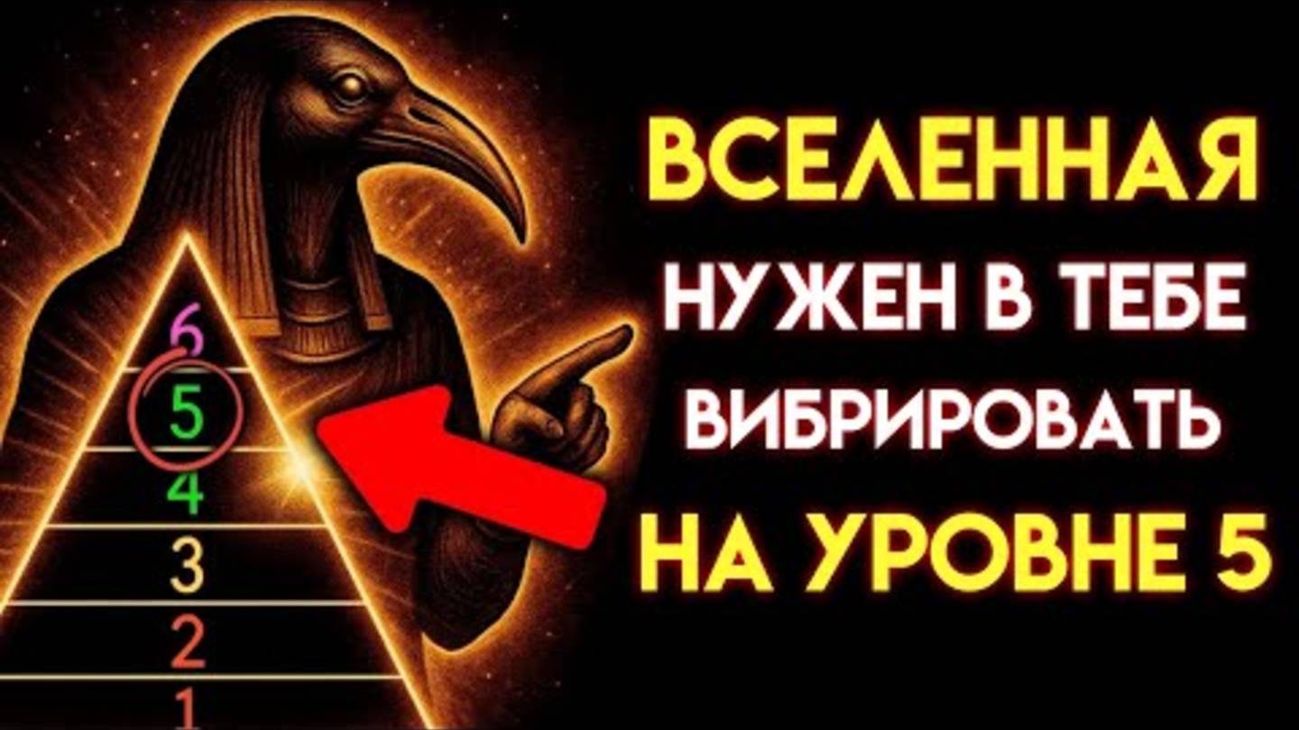 Вы ПРОЯВЛЯЕТЕСЬ ТОЛЬКО тогда, когда АКТИВИРУЕТЕ эти 6 УРОВНЕЙ ВИБРАЦИИ открытые Тотом