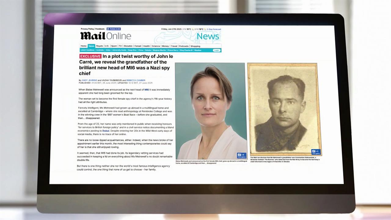 Британская пресса выяснила подробности биографии деда новой главы MI6