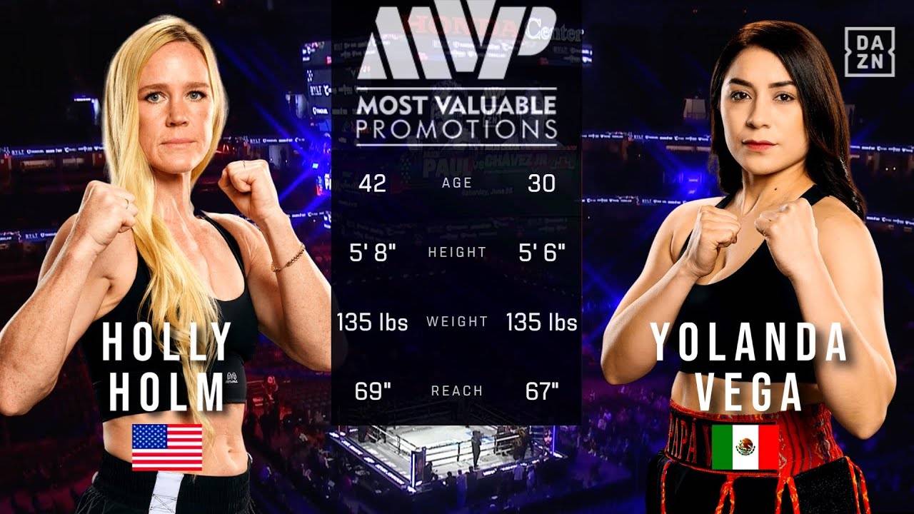 ХОЛЛИ ХОЛМ ПРОТИВ ЙОЛАНДЫ ВЕГИ ПОЛНЫЙ БОЙ