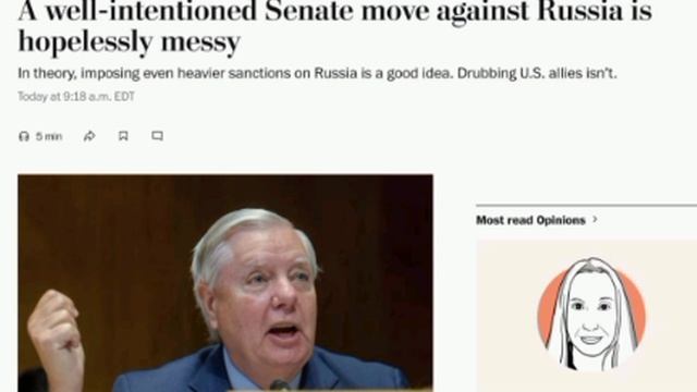 ‼️🇺🇸🇷🇺 Законопроект о санкциях против России может обернуться для США масштабной торговой войной