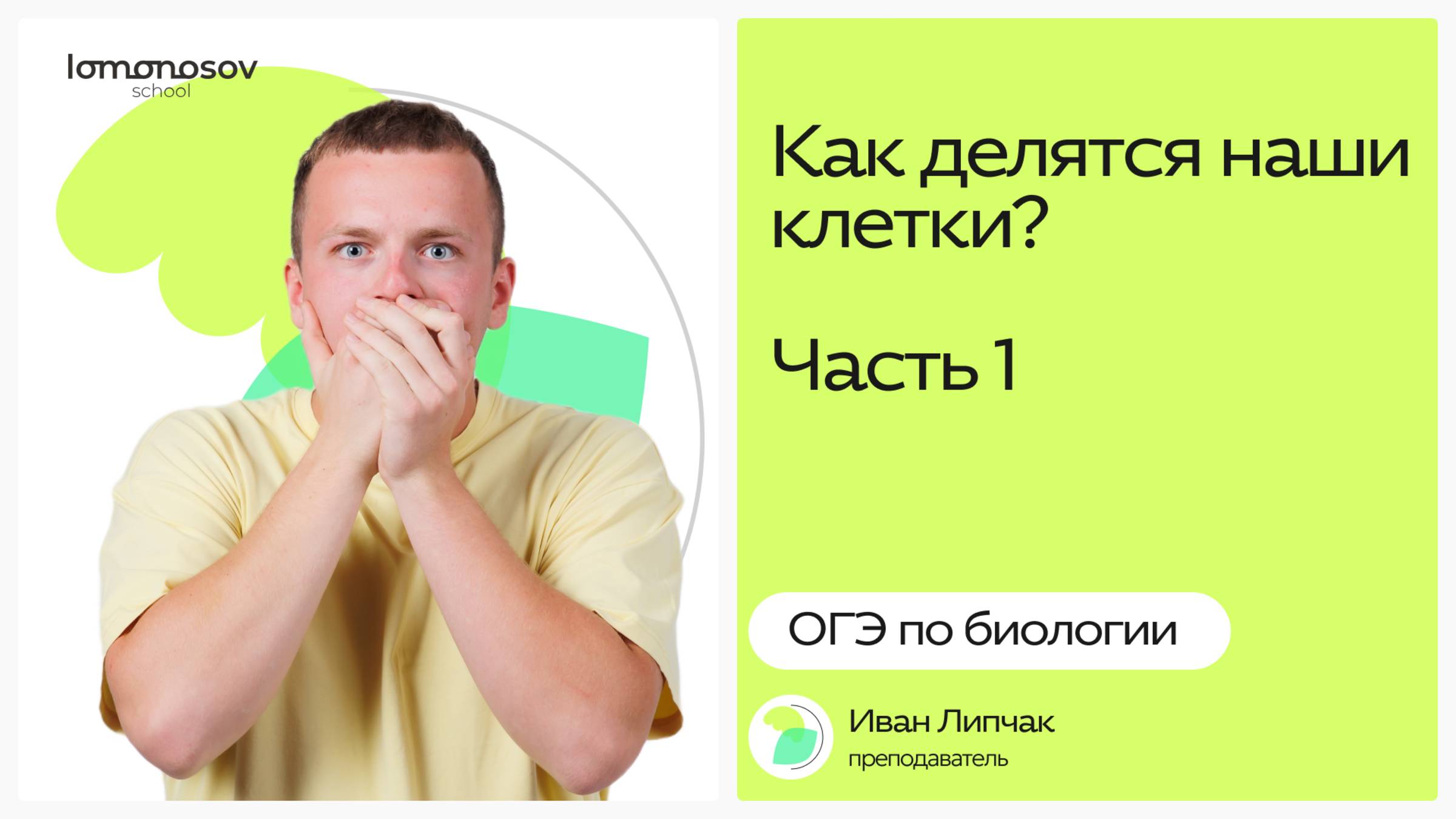 Как делятся наши клетки? Ч1
 | ОГЭ 2026 по биологии