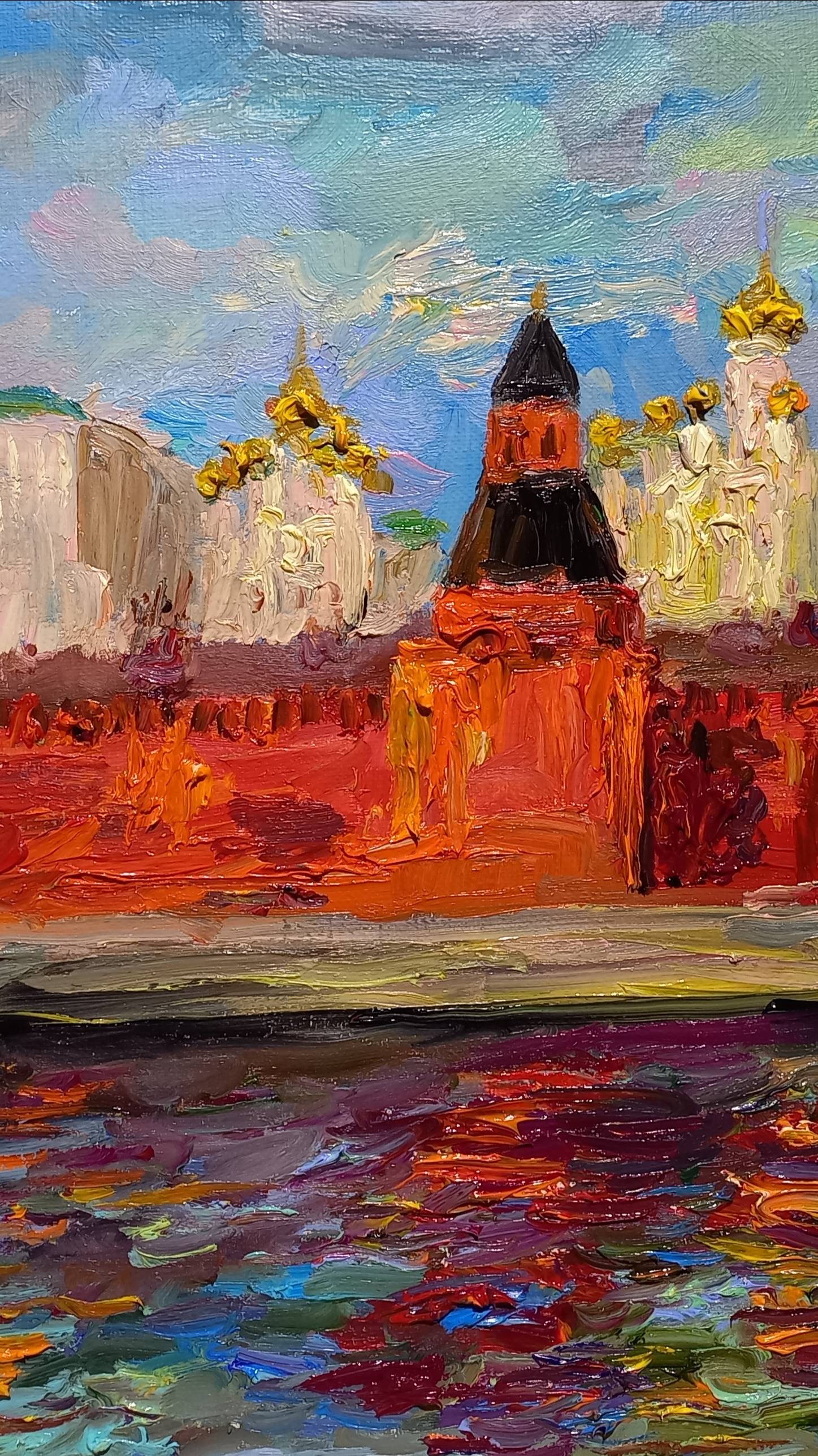 Кремль. Moscow.  #art #painting #contemporaryart #oilpainting #landscape