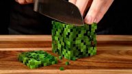 ASMR нарезка объектов из Minecraft