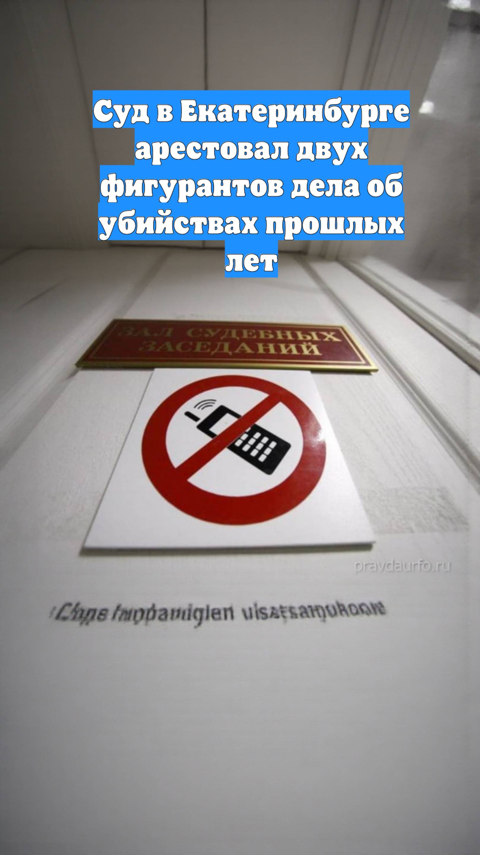 Суд в Екатеринбурге арестовал двух фигурантов дела об убийствах прошлых лет