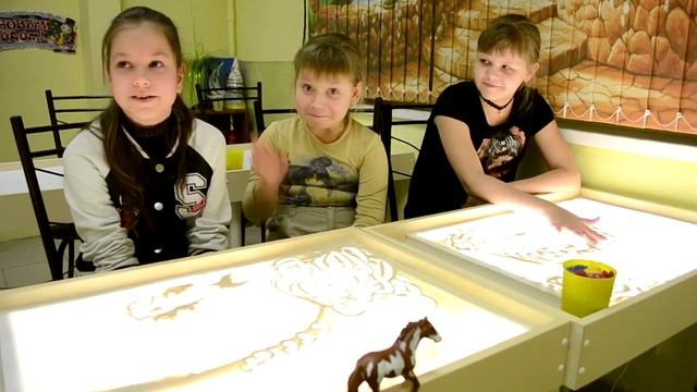 Визитка Студии ART&SANDLAND  с титрами
