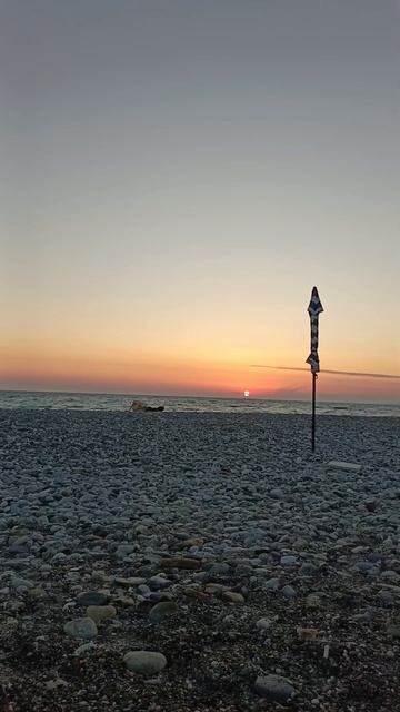 Абхазия закат на море