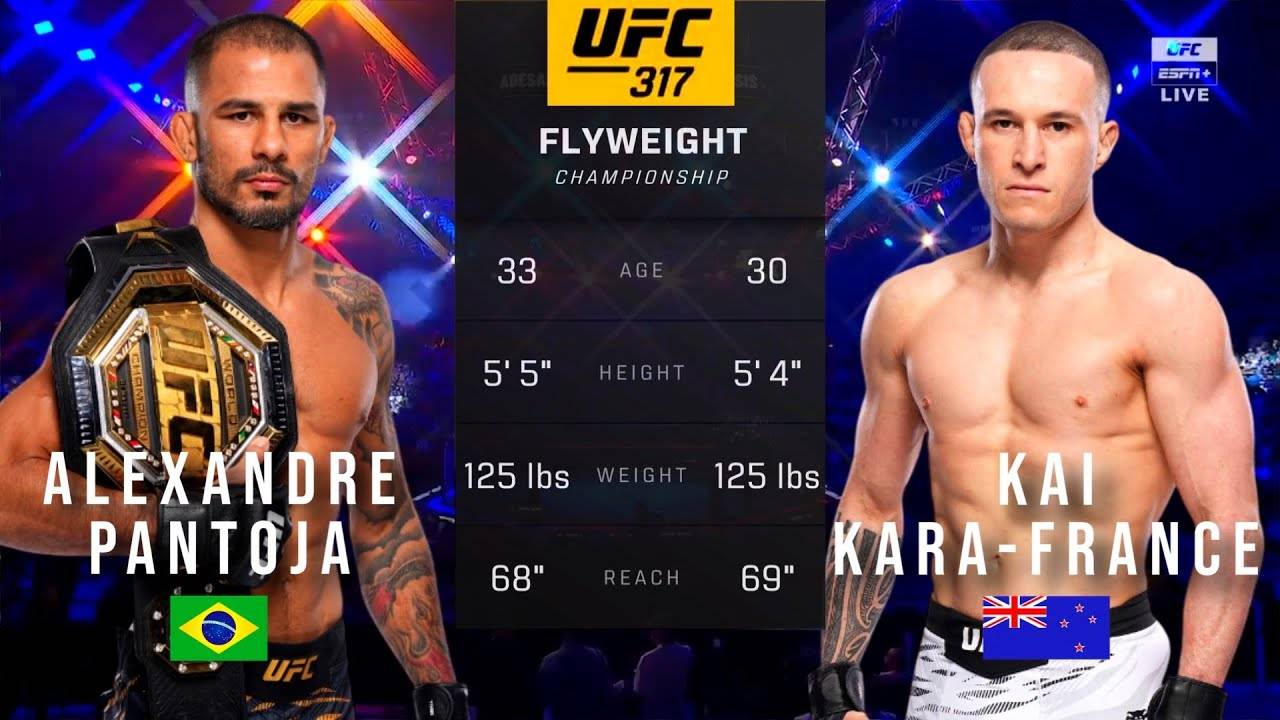 АЛЕКСАНДР ПАНТОЖА ПРОТИВ КАЯ КАРА-ФРАНЦИЯ ПОЛНЫЙ БОЙ UFC 317