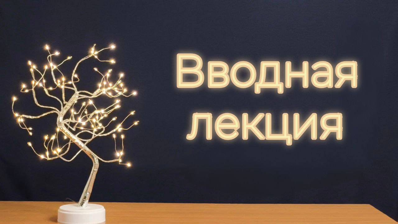 Вводная лекция