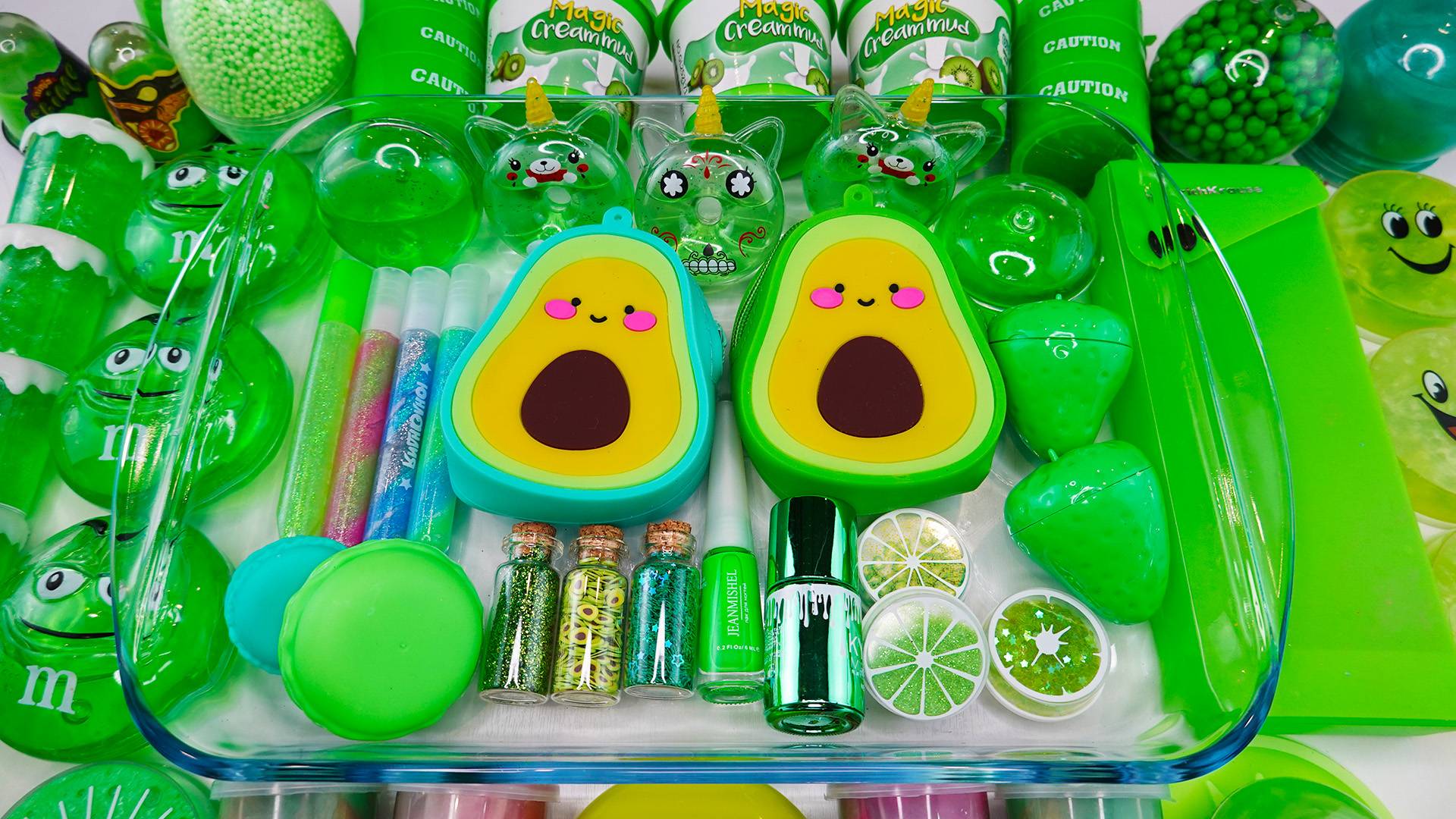 Авокадо слайм 🥑💚 Мягкий, ароматный и зелёный! | Kitty Slime
