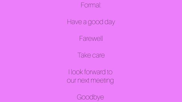 Как бы ты сказал Пока? How would you say Bye?