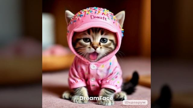Розовый котик