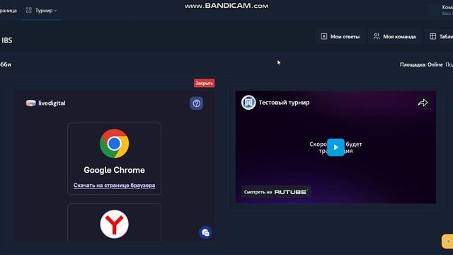 Видеоинструкция IBS (участники)